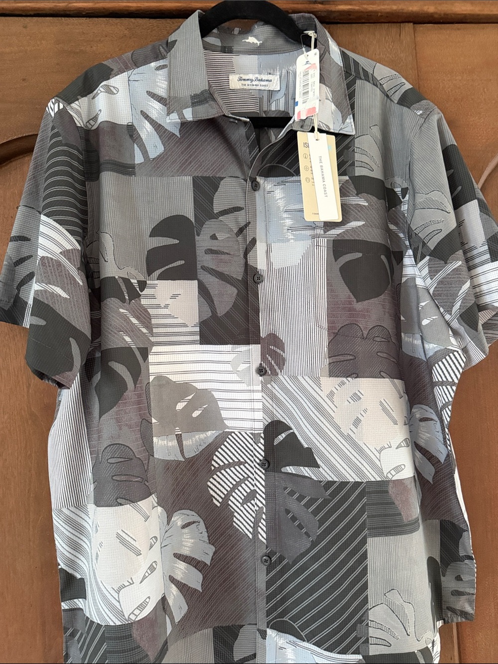 NWT Tommy Bahama Island ZoneTropical Patchwork shirt XL